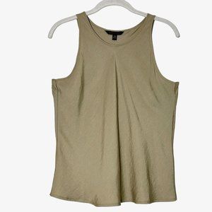 Banana Republic Factory Sleeveless Scoopneck Top in Olive Green - Sz XS